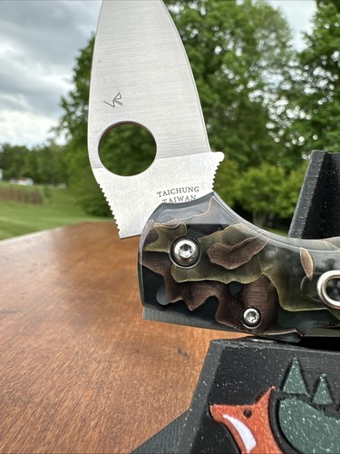 SPYDERCO CHAPARRAL RAFFIR NOBLE HANDLES CTS-XHP STAINLESS C152RNP FOLDING KNIFE - Picture 5 of 18
