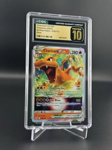 Charizard VSTAR Holo 018/172 2022 Pokemon: Brilliant Stars CGC 10 Pristine BL