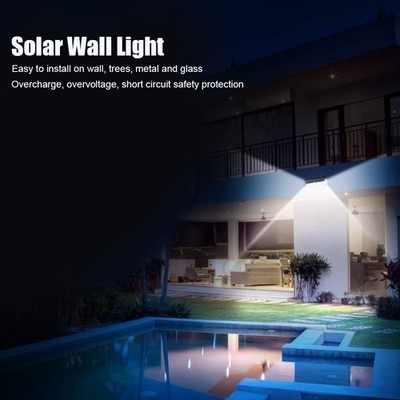 Solar Wall Light Mit Bewegungsmelder Für Den Garten Einfach Zu Bedienen