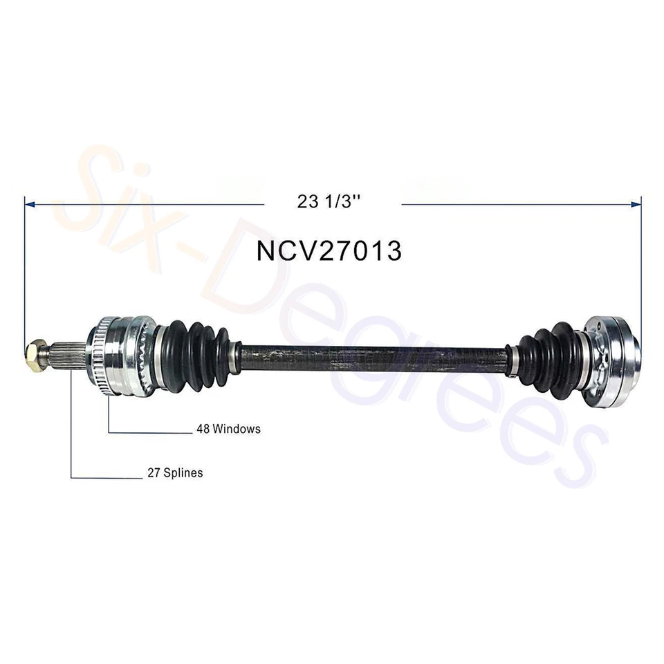 Eixo traseiro NCV27013 par CV para 1996 1997 1998 BMW Z3 Roadster L4-1.9L RWD - Imagem 2 de 4