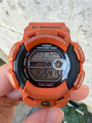 Vintage Casio G-Shock Gulfman Orange G9100R Titanium Rust