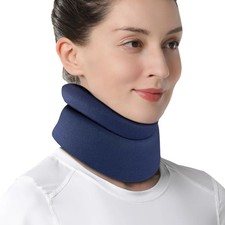 Soft Neck Brace For Neck Pain Relief And Cervical Support Adjustable Blue Size M