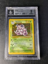 BECKETT BGS 9 Nidoking Base Set Unlimited 11/102 Italian 1999 MINT UNCLEAN