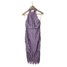 NWT BARDOT Revolve Gemma Lavender Lace Sheath Dress Orchid Purple 6