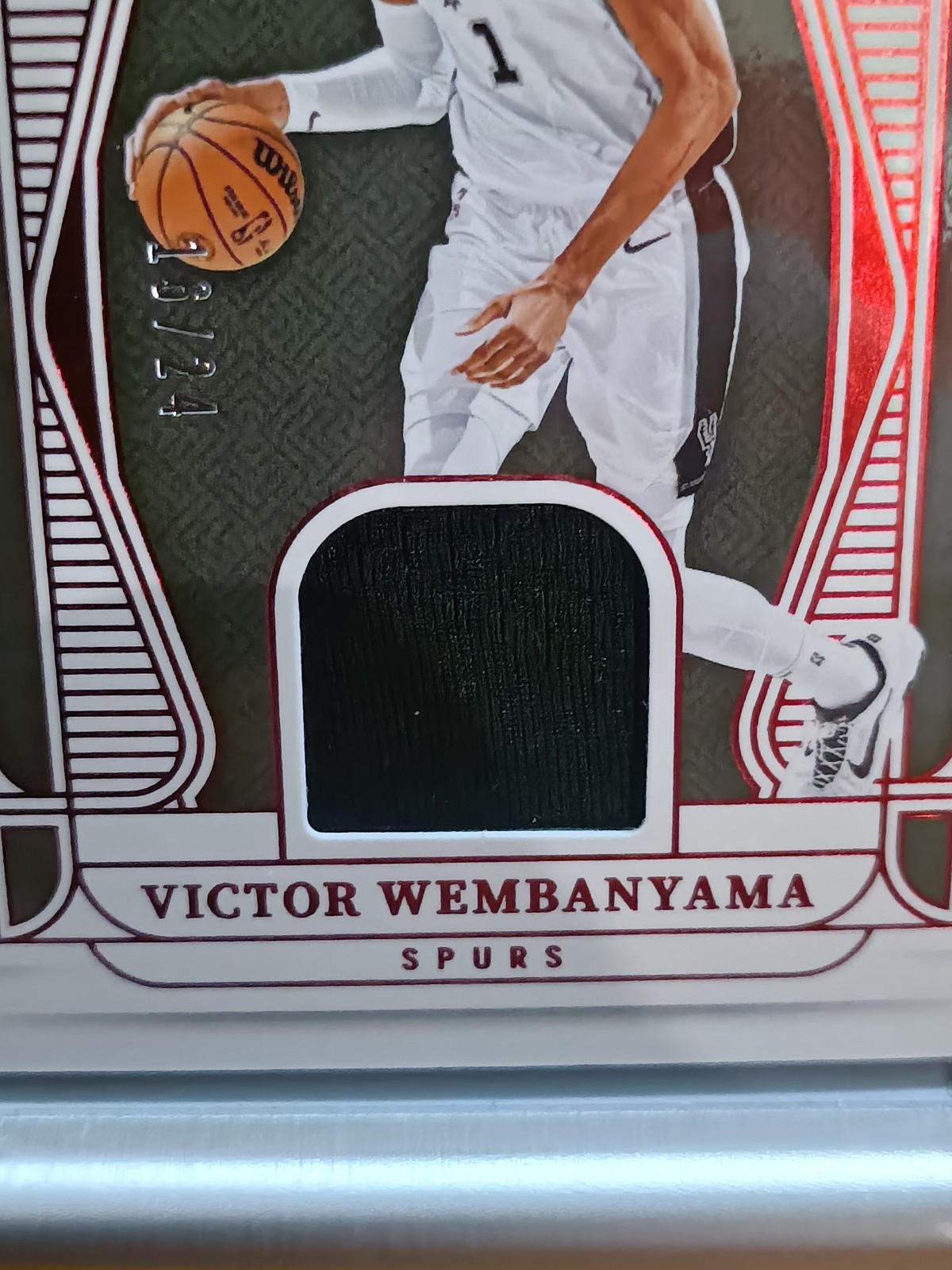 Victor Wembanyama 2024-25 National Treasures MT-WEM Patch /24 Spurs view 8