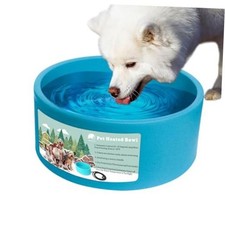 Heated Water Bowl for Dog  Cat, Outdoor Heated Dog Bowl Provides 98 OZ