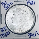 1921 BU UNCIRCULATED MORGAN SILVER DOLLAR AUTHENTIC U.S. MINT FREE SHIPPING 3967