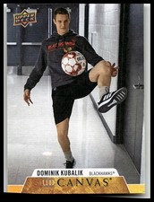 2020-21 Upper Deck #C19 Dominik Kubalik UD Canvas Chicago Blackhawks