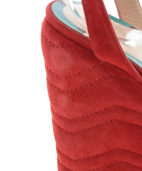 GUCCI sandals ladies 37 1/2 (24cm approx.) Red thumbnail 6