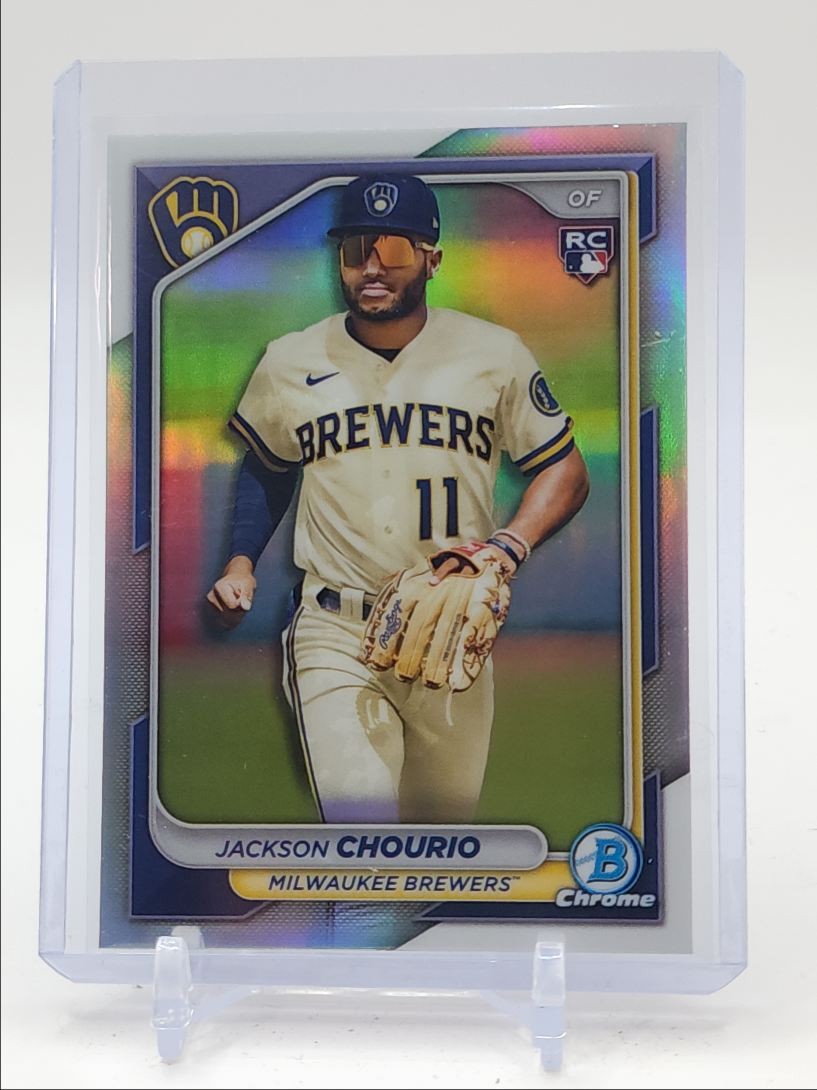 JACKSON CHOURIO 2024 BOWMAN CHROME ROOKIE IMAGE VARIATION SP RC Q5451