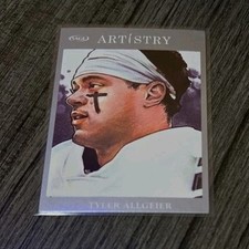 2022 Sage Artistry Football TYLER ALLGEIER Silver #108 Brigham Young University 