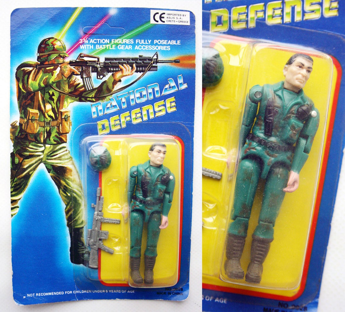RARE VINTAGE 90's NATIONAL DEFENCE G.I. JOE REMCO KO FIGURE NEW