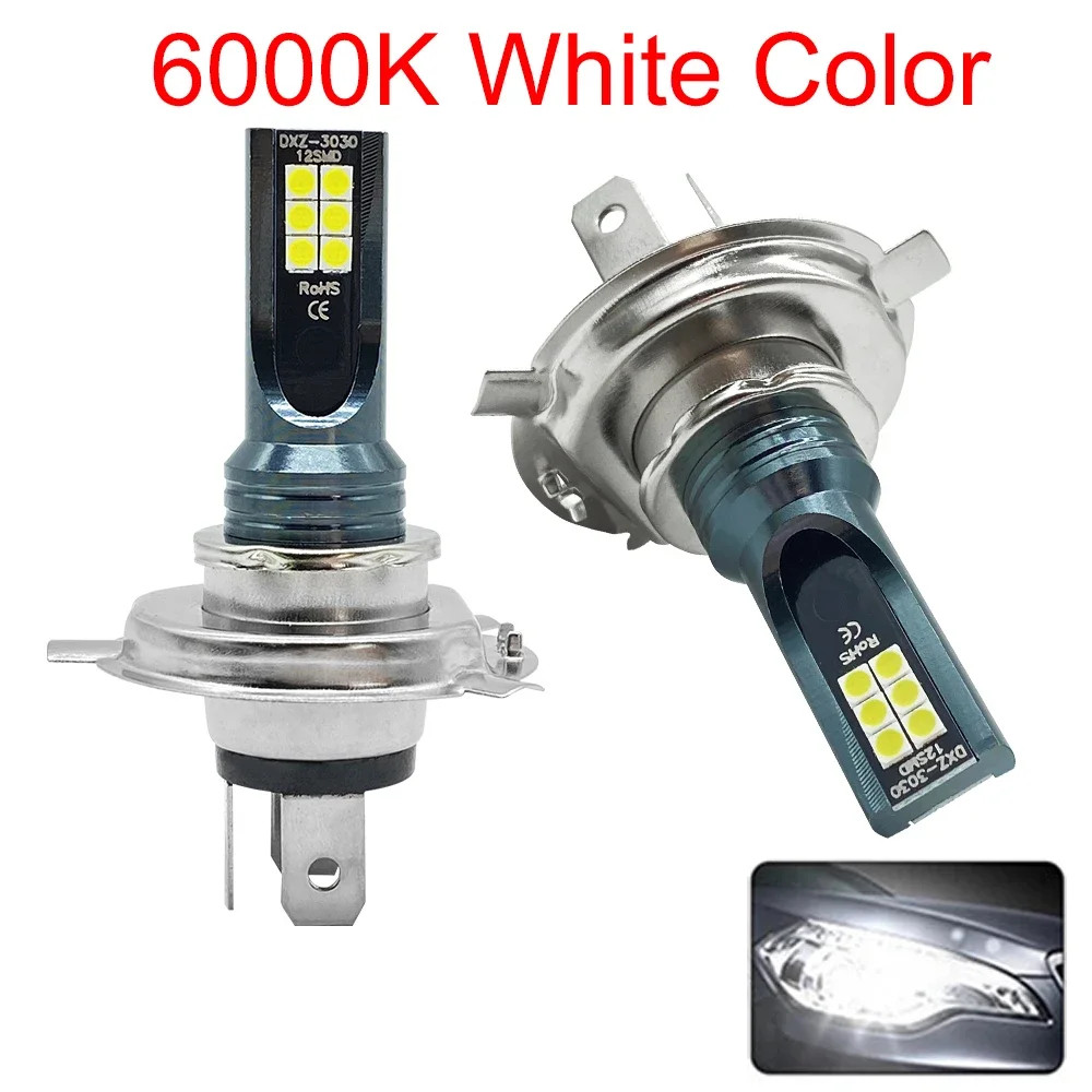 Kit 2 Lampadine H7 H4 CANBUS a LED Fari Auto Moto Lampade Luce 80W 12V - Miniatura 7