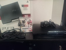 Sony PlayStation 3 PS3 160GB Slim Console CECH-3001A TESTED With BOX and Cords