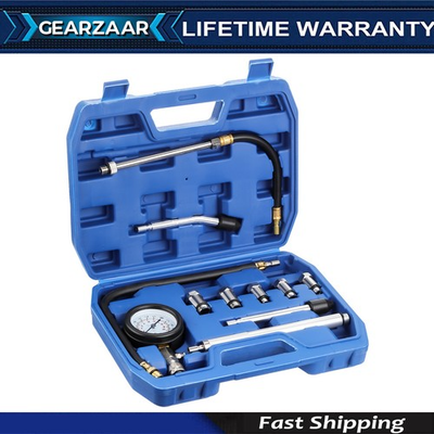 #ad #ad Petrol Engine Cylinder Pressure Tester Universal 11 X Set 11Pcs SUA US $22.69