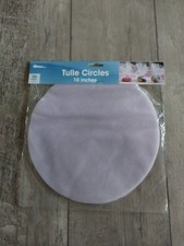 New 25 Tulle Circles 10" Wedding Bridal Baby Shower Favors Crafts Party Lavender