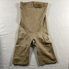 Spanx Shapewear Shorts Women L Tan Good High Waisted Mid Thigh Shaper