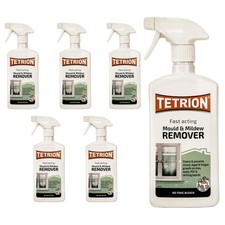 Tetrion Fast Acting Mould & Mildew Remover Trigger Spray 500ml x6 8.00 per litre