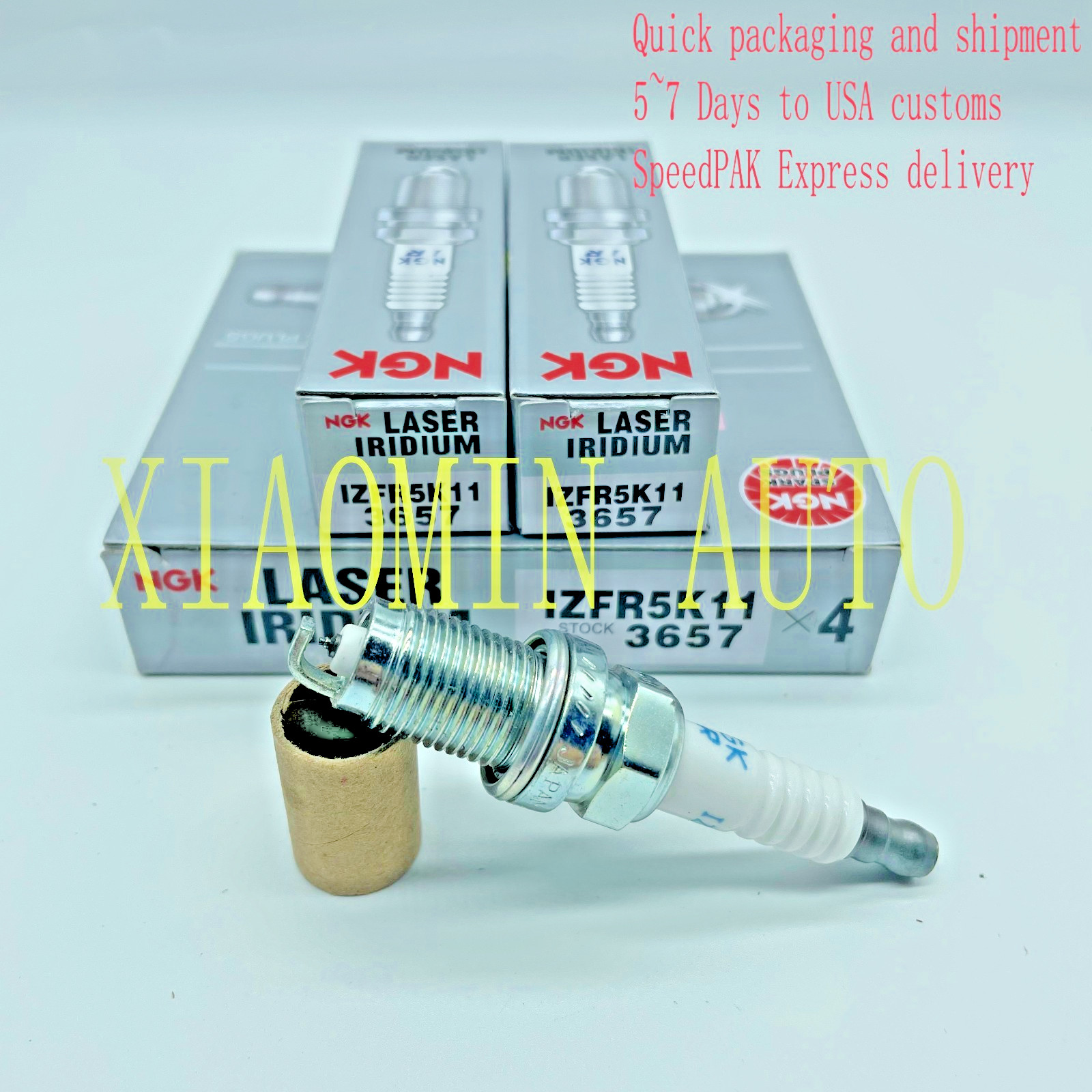 Set of 6 Genuine NGK 3657 Spark Plug Laser Iridium IZFR5K11