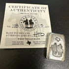 2023 1.5 Oz PARDNER Poured Silver Puncher Bar with COA #118
