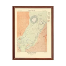 Old Map of Excelsior Geyser Basin, WY 1904 - Vintage Excelsi