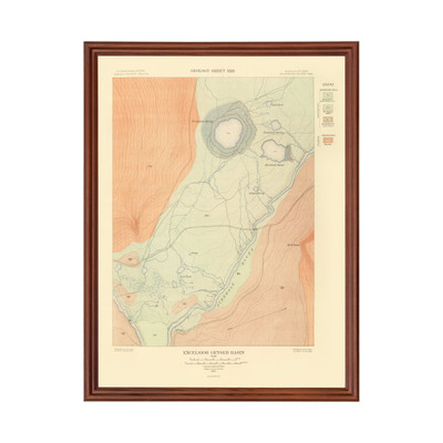 #ad Old Map of Excelsior Geyser Basin WY 1904 Vintage Excelsi $52.99