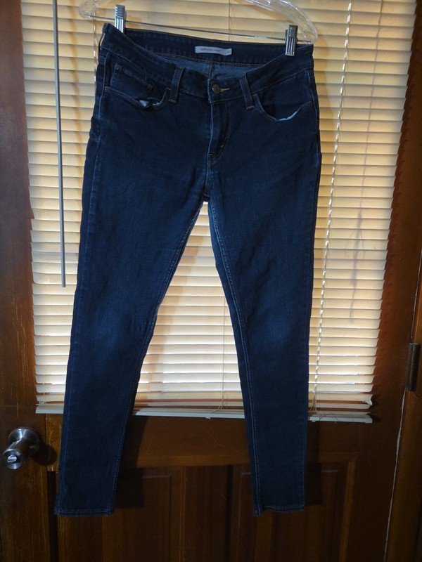 Levi’s 535 Women’s Super Skinny Jeans Size 30x30  Blue Stretch Denim Pants 014