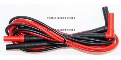 Industrial Red Suregrip Used Dmm Test Probes Genuine Test Leads Black rh *bn