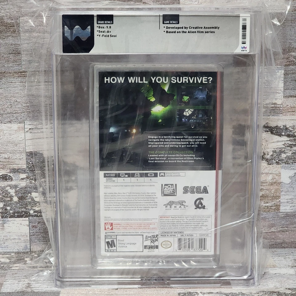 Alien Isolation The Collection WATA 9.8 Graded Limited Run Games - RARE - Image 2 of 4