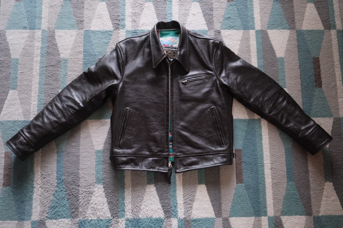 Aero Premier Highwayman Leather Jacket Size 38 Vicenza Dark Seal