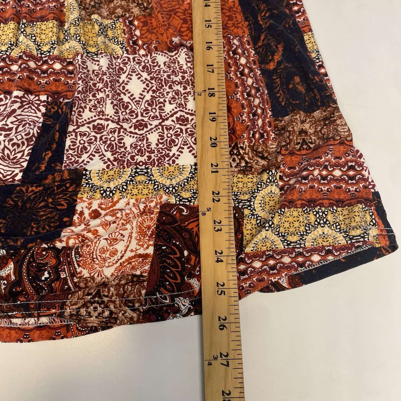 Cathy Top Womens Large Patchwork Boho Cottage Hip… - image 7