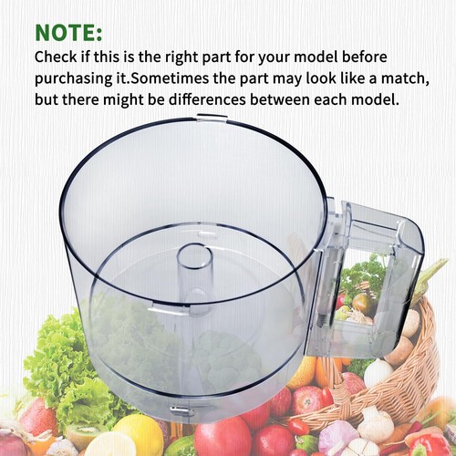 ,112203 Food Processor 3 Quart Clear Bowl with Robot Coupe R2 - Picture 4 of 6