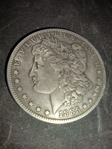 1885 Morgan Silver Dollar $1 Coin Circulated .900 Fine Silver
