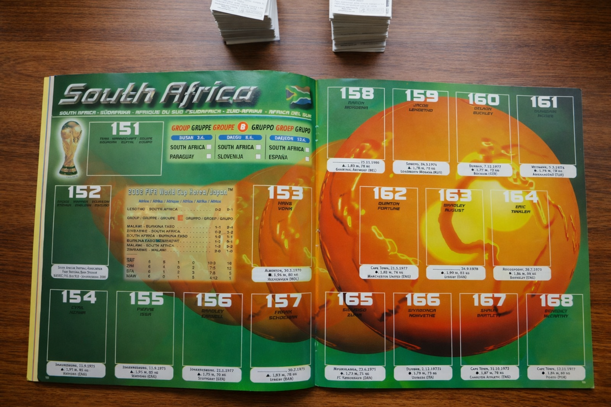 Panini World Cup Korea And Japan 2002 Full Set Of Stickers + Empty