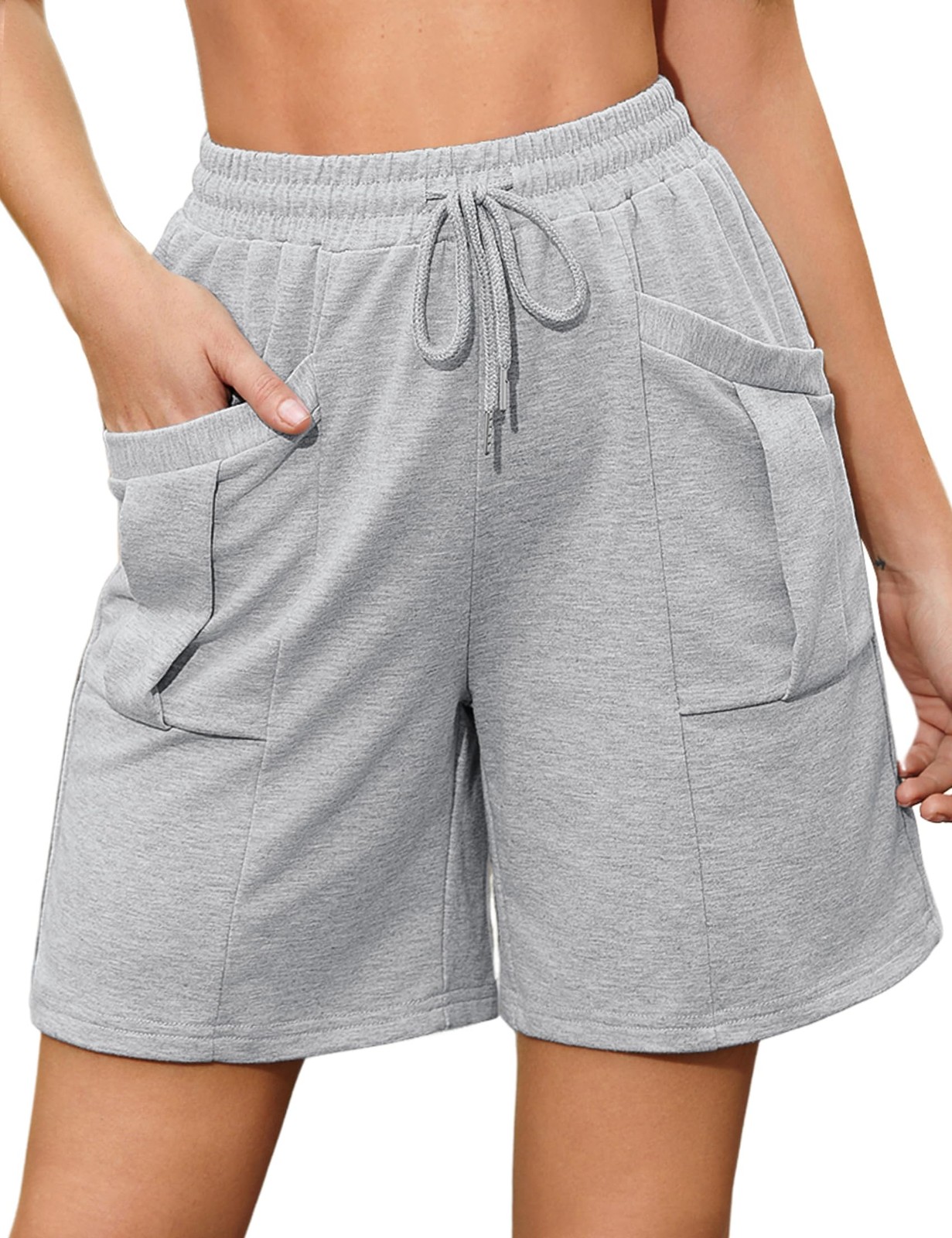 Bermuda running femme anti-frottement avec poches profondes pour courir sans irritation