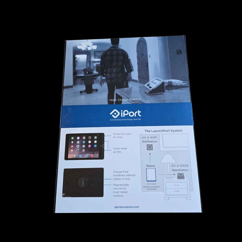iPort LaunchPort AP.5  Sleeve for Apple iPad Air 1 & 2 with Wall Station BLACK - Image 4 of 4