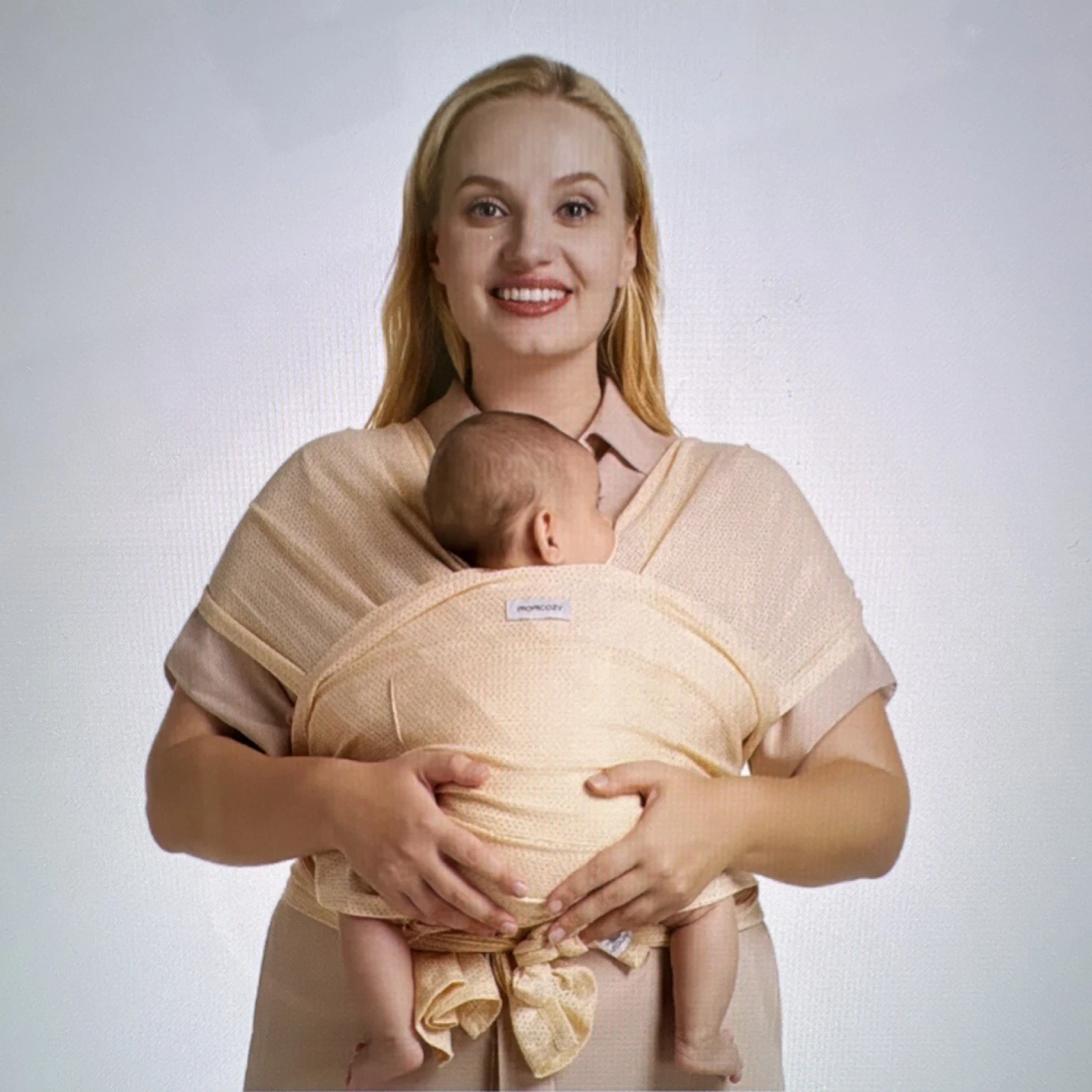 Momcozy Air Mesh Baby Wrap Carrier for Infants, Beige, Breathable Cooling Fabric
Opens in a new wind
