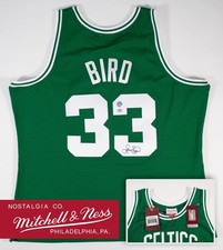 Larry Bird Signed Boston Celtics Authentic Mitchell & Ness Hardwood Classics