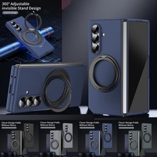 For Samsung Galaxy Z Fold 7 6 5 4 3 Magnetic Rotate Ring Case Stand Screen Cover