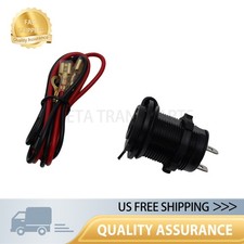 12V Power Plug Outlet Car Marine Motorcycle Cigarette Lighter Socket Receptacle