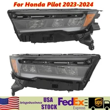 For 2023-2024 Honda Pilot Full LED Headlight Assembly Headlamps Left+Right Pair
