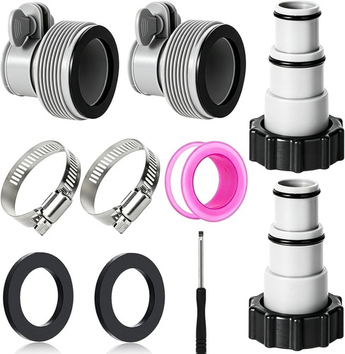 Poolschlauch Adapter Set 4 Stück Typ