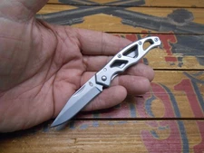 Gerber Mini Paraframe Knife Frame Lock Plain Edge Blade