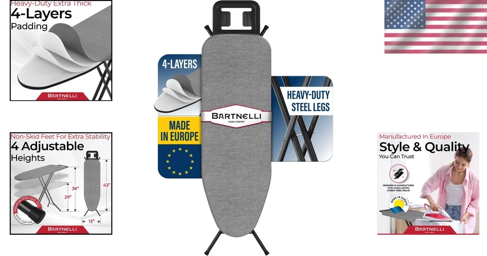 Rorets Ironing Board  | 4-Layer Cover & Pad - Image 2 of 4