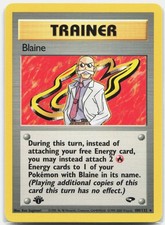 Blaine (100) Rare Gym Challenge G2 Trainer 1st Edition 100/132 2000 NM on eBay
