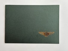 Bentley Brooklands R Mulliner Owners Supplementary Handbook