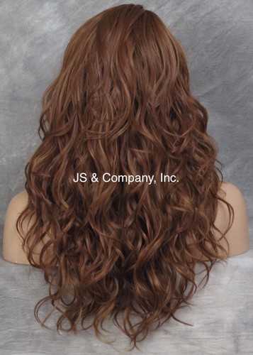 Mezcla de cabello humano calor OK peluca capas castaño rojizo mezcla fresa peluca WBGA 30-27 - Imagen 4 de 7