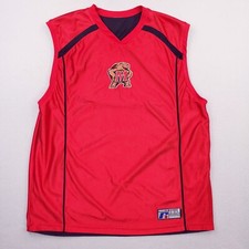 Maryland Jersey Mens XXL Black Red Bred Reversible Russell College Basketball