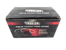Ironton 2-Pk of Compact Wheel Chocks Solid Rubber 29378