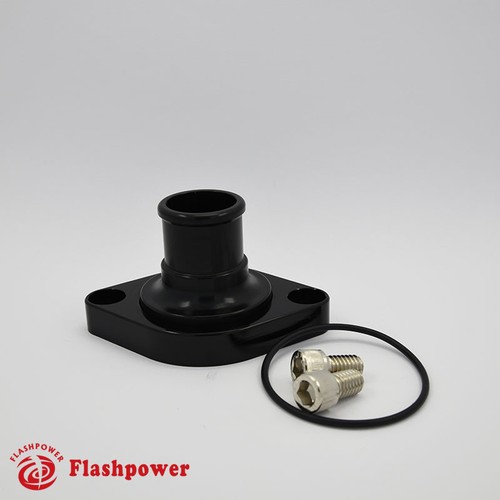 Billet Aluminum Water Neck  SBC BBC Chevy Big Small Block 327 350 454 396 Black - Picture 1 of 3